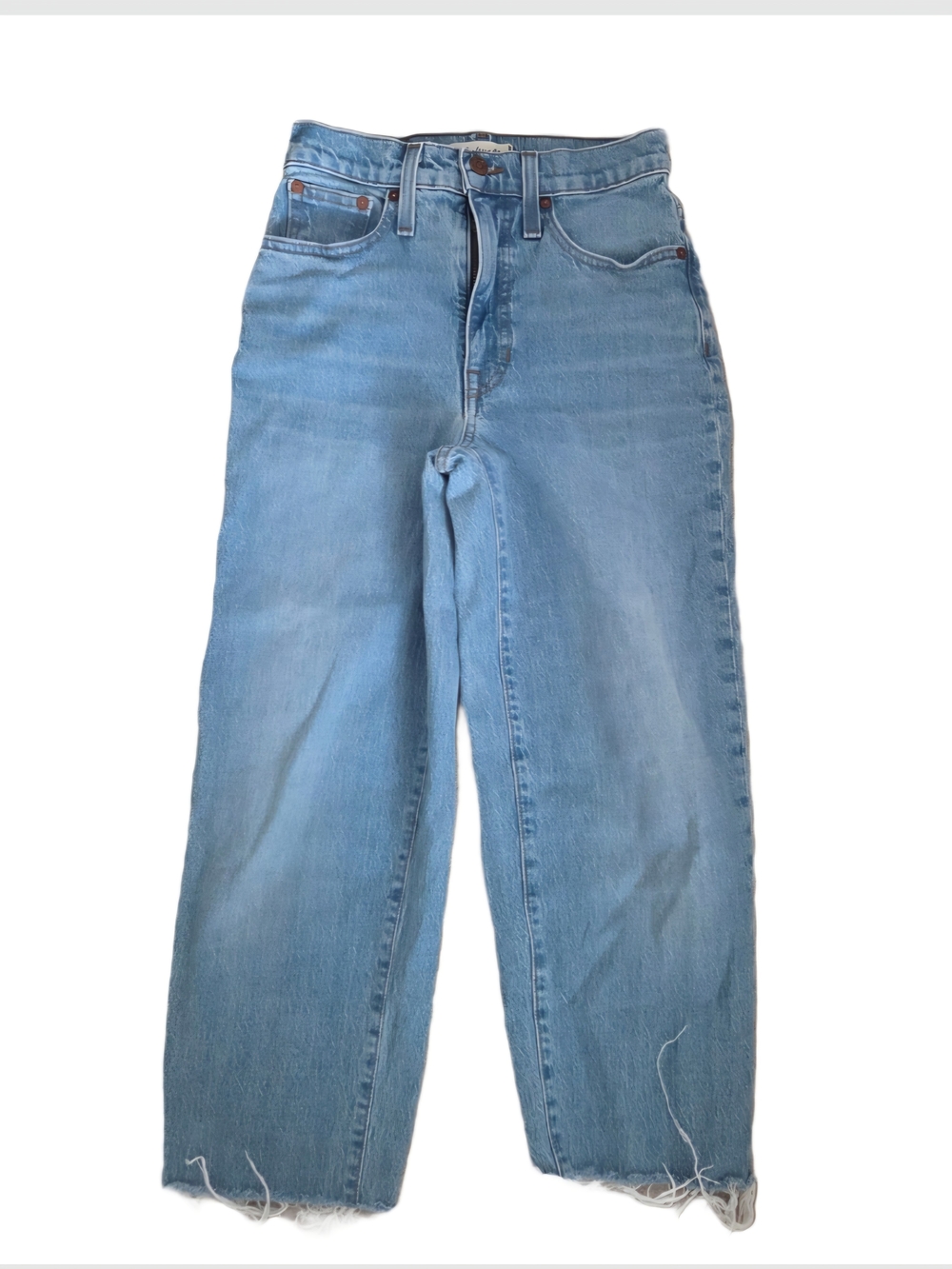 Madewell Balloon High-Rise Jeans - Light Blue